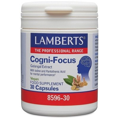 Lamberts Cogni-Focus Galgant Extrakt mit Vitamin B5 30 Kapseln BBE 12/2026