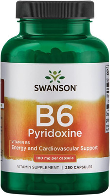 B6 Pyridoxine - Vitamin Supplement Promoting Cardiovascular Health & Energy Meta