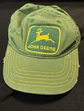 John Deere Green Youth Toddler Hat Distressed Snapback Cap Tractor Logo