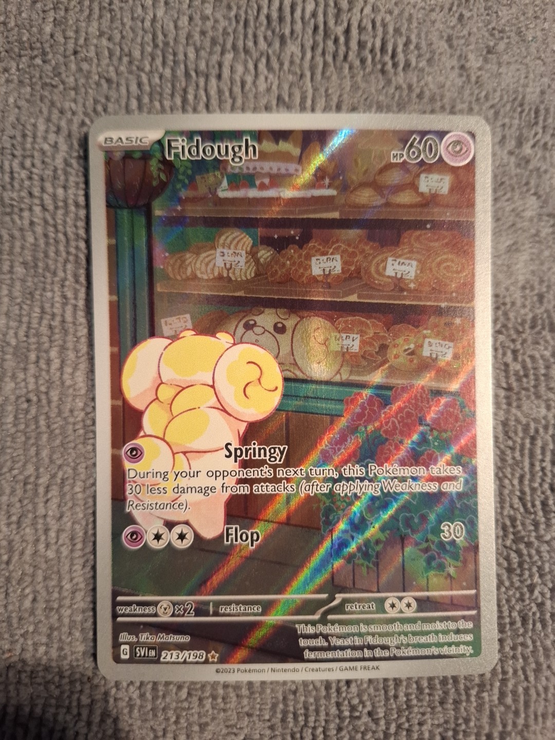 Pokémon Fidough Illustration Rare 213/198 SVI Scarlet & Violet NM