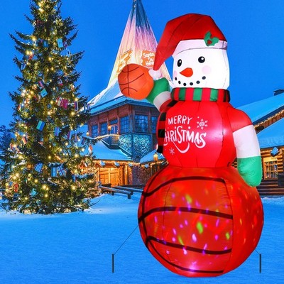 6.5 ft Christmas Inflatables Snowman Outdoor Decorations Christmas Blow up Ya...