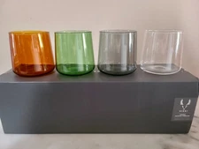 VISKI Aurora Cocktail Tumblers, Colorful Modern Cocktail Glasses NEW