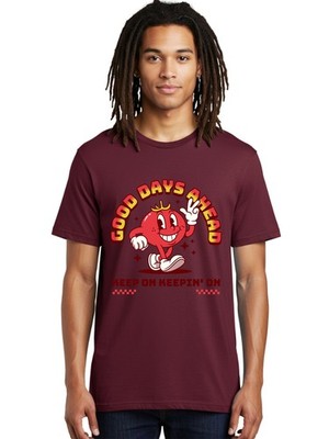Good-Days-Ahead Mens Graphic Tee,100% Cotton,Casual Summer Wear