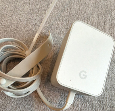 Google 19V AC/DC Power Adapter 5 ft White for Google Wifi US Plug to Barrel