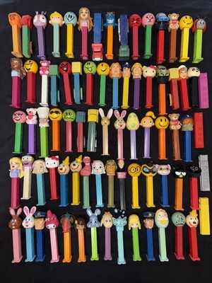 Lot Of 77 Pez Candy Dispensers Misc Characters Holidays Emojis Trucks & More