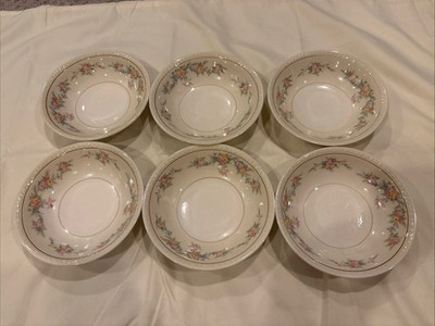 Homer Laughlin Eggshell Georgian Berry Fruit Dessert Bowls Lot Of 6 Vintage