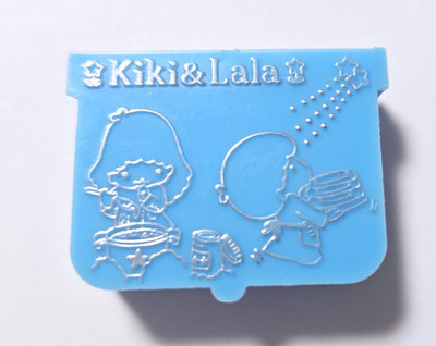 Little Twin Stars Mini Case Kiki Lala Old SANRIO 1976' Morinaga Bonus Blue Rare