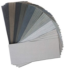 45Pcs Wet Dry Sandpaper, 400/600/ 800/1000/ 1200/1500/ 9*3.6inch, grey
