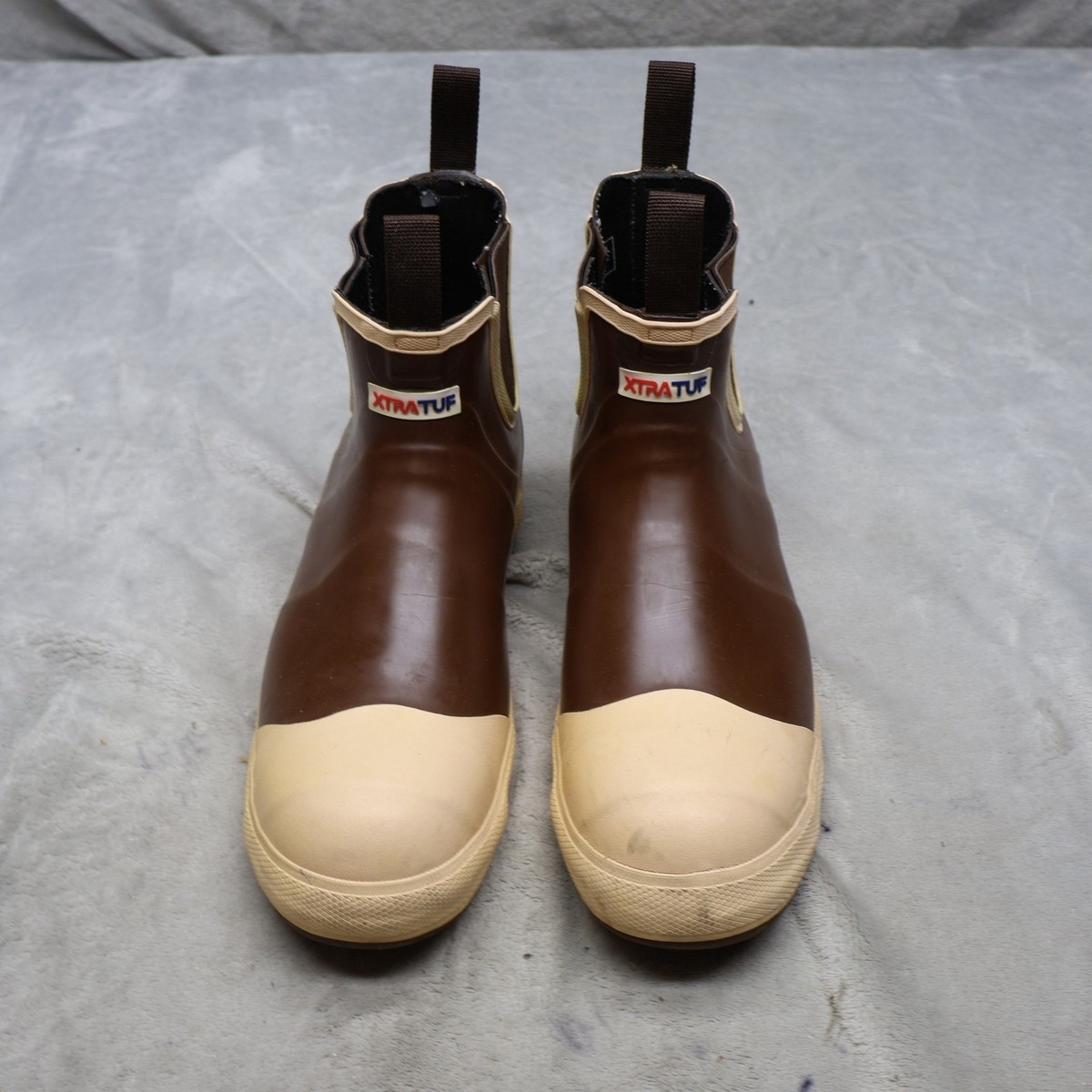 XTRATUF Mens 11 Rain Boots Brown Deck Waterproof Slip  display picture 3