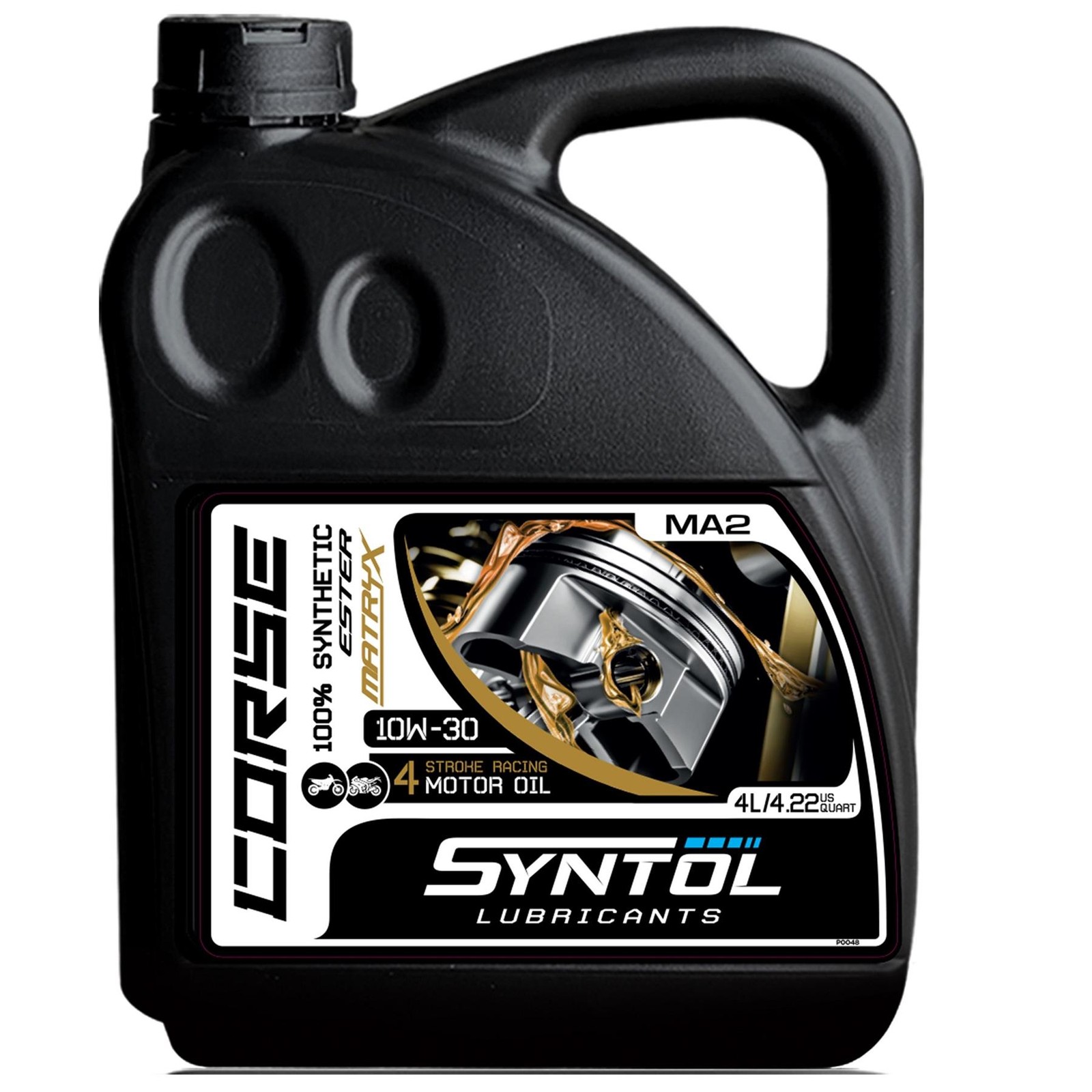 Syntol Corse 4T 10W-30 Fully Synthetic Motorcycle Oil 4 Stroke Motorbike 4L