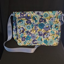 Borsa a tracolla Vera Bradley Blueberry Blooms Messager
