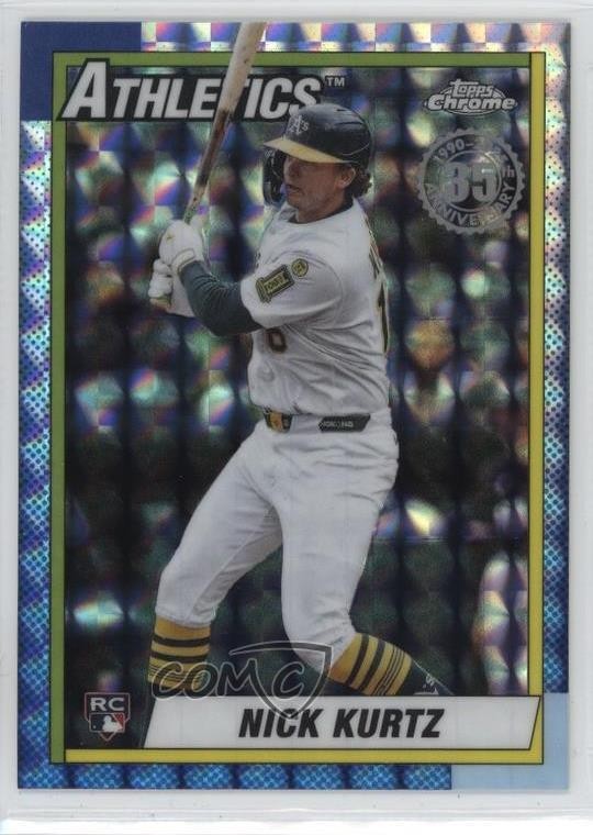 2025 Topps Chrome Update 1990 Baseball Geometric Refractor Nick Kurtz Rookie RC