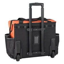 Rolling Tool Bag with 110 lbs Capacity, 27 Pockets, Durable Design with Wheels