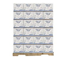 Recycled Color Knit T-Shirt Cleaning Rags - 600 lbs. Pallet 120 x 5 lbs. Boxes