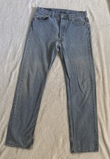 Vintage 90s 1992 Levi  s 501 XX USA Made Light Wash Denim Jeans 32x33 Button Fly