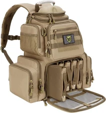 Military Tactical Range Backpack Gun Bag for Hand Gun and Ammo with Pistol Case