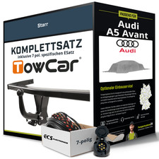 Für AUDI A5 Avant Typ FU5 Anhängerkupplung starr +eSatz 7pol 07.2024-jetzt NEU