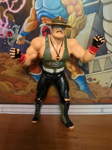 Sgt Saughter GI Joe Hasbro 1987 Rubber Wrestling F...