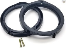 2 PCS Car Speaker Adapter, 6.5 Inches ABS Audio Speaker Gasket, Durable Car