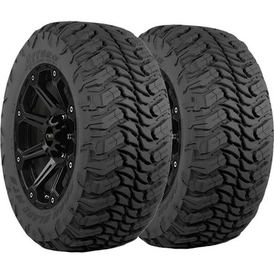 (QTY 2) 35x13.50R22LT Atturo Trail Blade MTS 123Q LRF Black Wall Tires