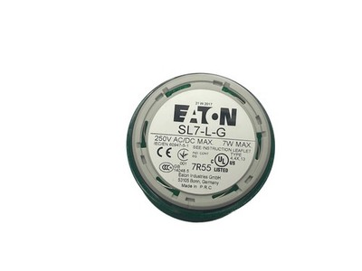 NOS Eaton 250VAC/DC 7W Max 70mm Green Stack Light Module w/o Light Elements