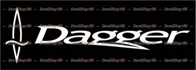 Dagger Kayaks - Outdoor Sports - Vinyl Die-Cut Peel N' Stick Decals/Stickers