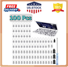 100 Pcs Rubber Tire Nail Repair Kit Screw In Tire Plugs for Car Truck SUV Van