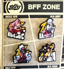 Zenless Zone Zero McDonald's Collaboration Limited Metal Badge set of 4 JPN