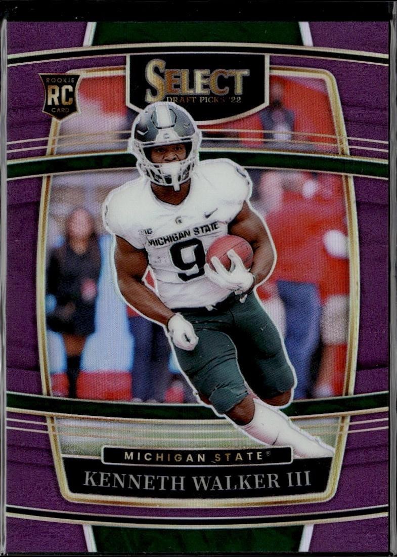 Kenneth Walker III Panini Select Draft Picks #15 Purple