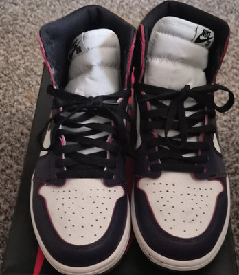 Jordan Air Jordan 1 High OG Defiant CD6578-507 Court Purple Black Sail Men's