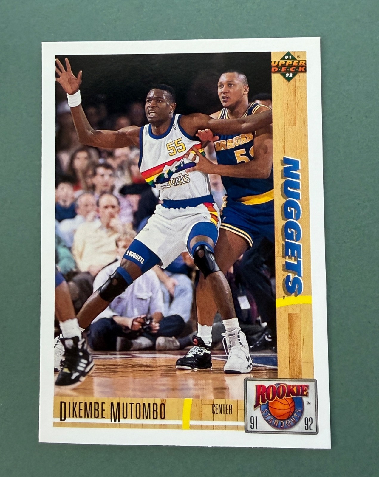 1991-92 Upper Deck Basketball Dikembe Mutombo Rookie Standouts #R29 Nuggets