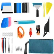 Window Tint Kit for Car - Vehicle Glass Protective Film Wrapping Set, Squeege...