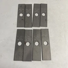 (QTY 8) QXY Edger Blades 7-11/16" Long 2" Wide .125" Thick.  6477, 4927