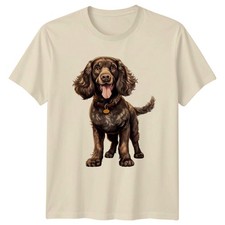 Cocker Spaniel Dog Animals Mens T-Shirt Womens Tee Graphic Unisex Pet Top