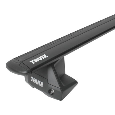 Für Audi A6 e-tron Sportback 24- THULE Dachträger WingBar EVO Aluminium schwarz
