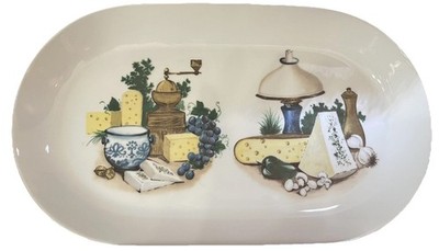 Kahla Porcelain Serving Platter Cheese Wine Design GDR East Germany EUC Vintage