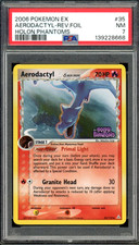 2006 Pokemon Ex Holon Phantoms #35 Aerodactyl Reverse Holo PSA 7 NM