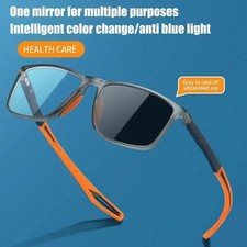 Multifocal Progressive Glass Transition Photochromic Reading Glasses Anti-blue