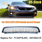 Front Bumper Black Lower Grille For 2013 2014 2015 Honda Accord Coupe HO1036115