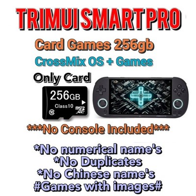 upgrade sdCard 256gb - CrossMix + Spiele für Trimui Smart Pro **nur SD Karte**