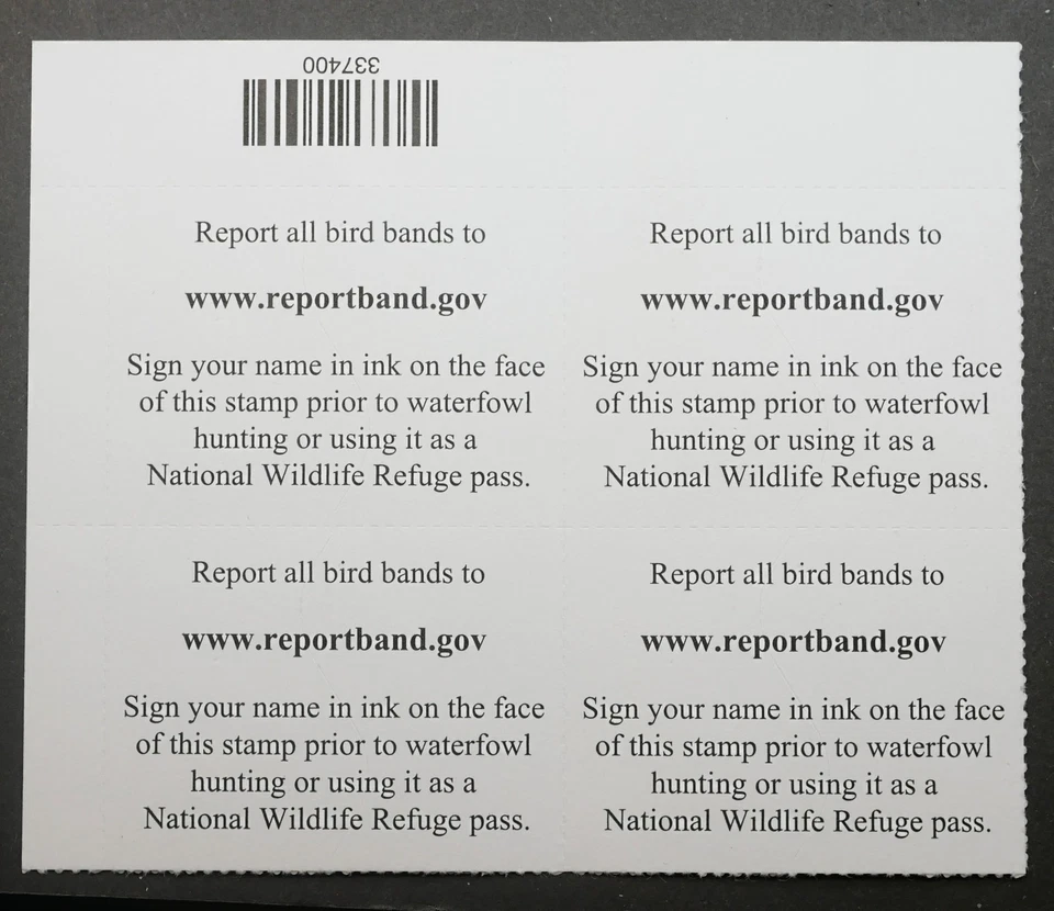 RW92 Federal Duck Hunting Stamps Block of FOUR (4), MNH, OG, 2025 Stamps - Image 2 of 2