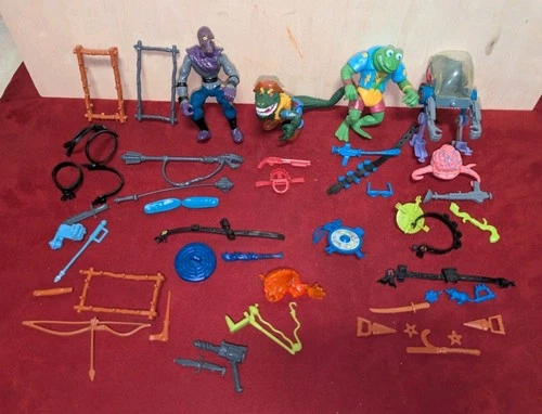 Vintage TMNT Accessories Action Figures Teenage Mutant Ninja Turtles 80s / 90s