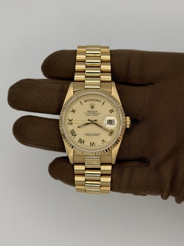 1990 Rolex Day-Date 36mm Yellow Gold 18238