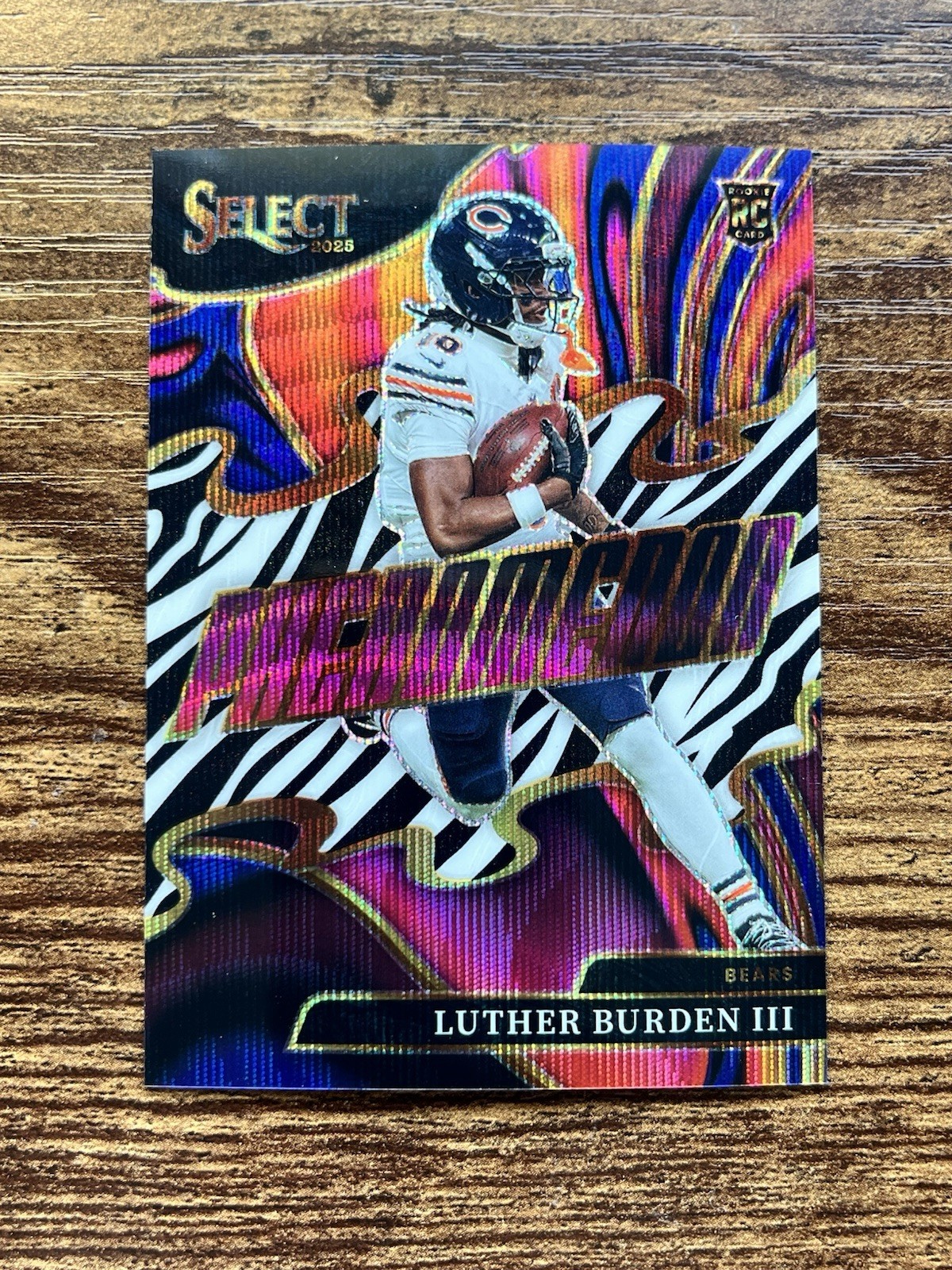 LUTHER BURDEN 2025 SELECT PHENOMENON ZEBRA CASE HIT SSP #3 BEARS 🐻🔥