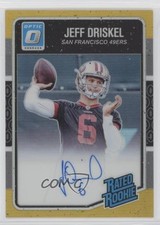 2016 Donruss Optic Rated Rookie Gold Signatures 2/10 Jeff Driskel #174 Auto 5i2