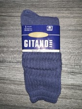 NWT Lot Of 2 Gitano Basics Blue Slouch Socks Y2K 9-11 USA NOS