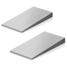 2 PCS Flange Wedge 4 X 2 Inch Beveled Washers Right Angle Wedges Steel Silvery S