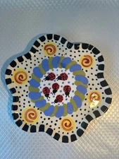 Lynn Morris Scalloped Ladybug Plate