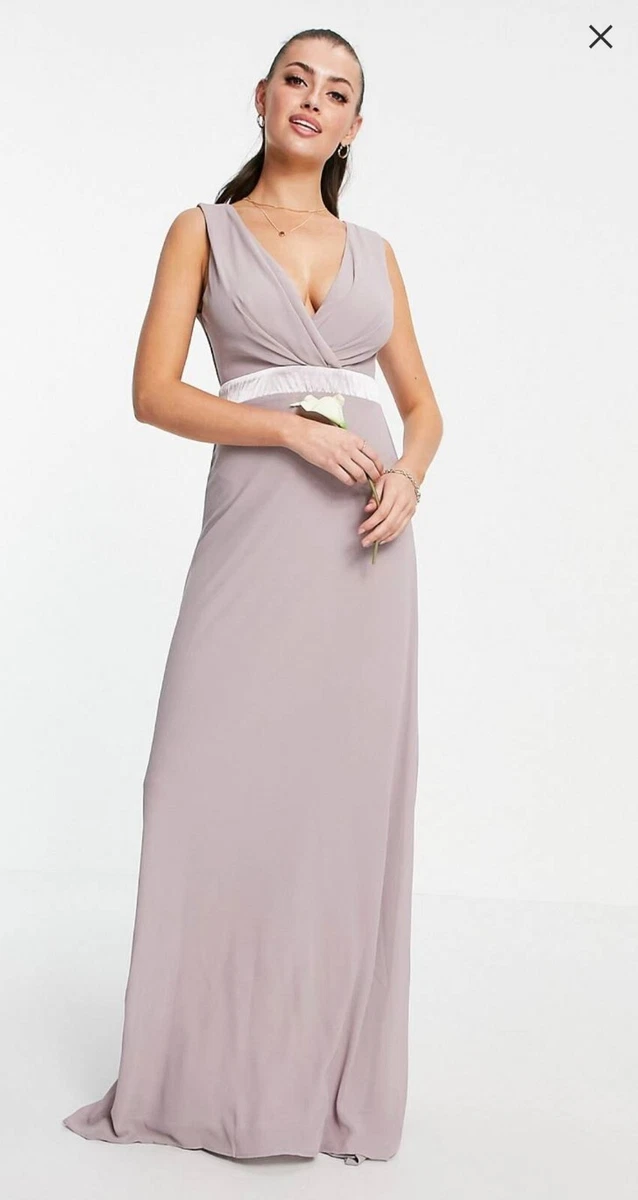 Lilac grey shop bridesmaid dress