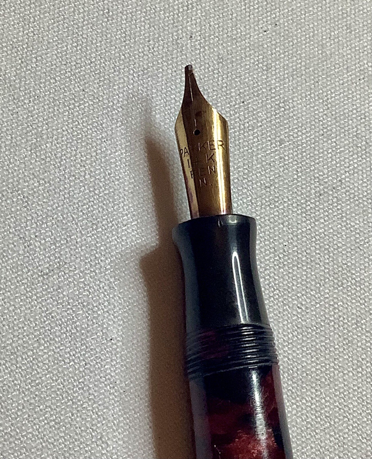 A Vintage Marbled PARKER Fountain Pen * CANADA With A 14 K Nib. eBay